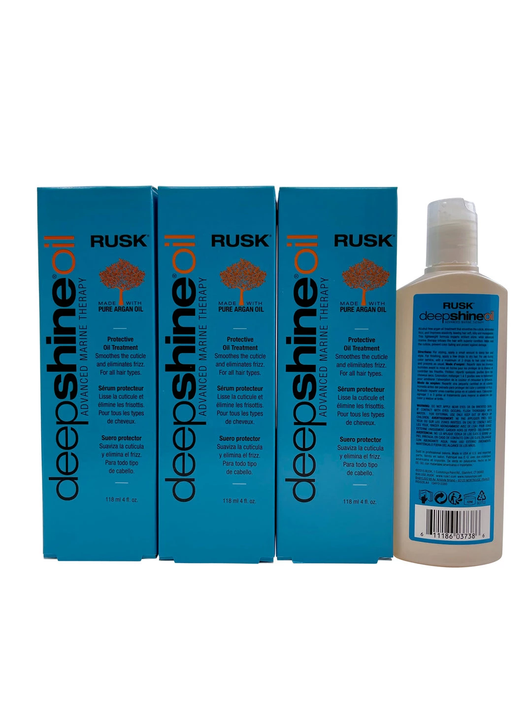 Rusk Deep Shine Oil Protective Oil Treatment 4 OZ Set of 4 5 Rusk Deep Shine Oil Protective Oil Treatment 4 OZ Set of 4 - Image 3