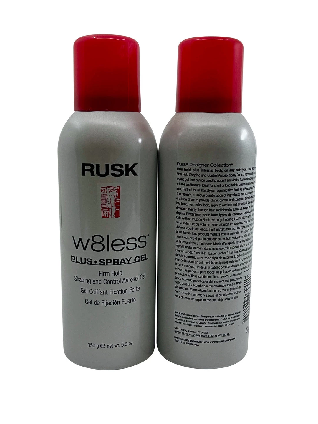 Rusk W8less Spray Gel Firm Hold 5.3 OZ Set of 2 5 Rusk W8less Spray Gel Firm Hold 5.3 OZ Set of 2 - Image 3