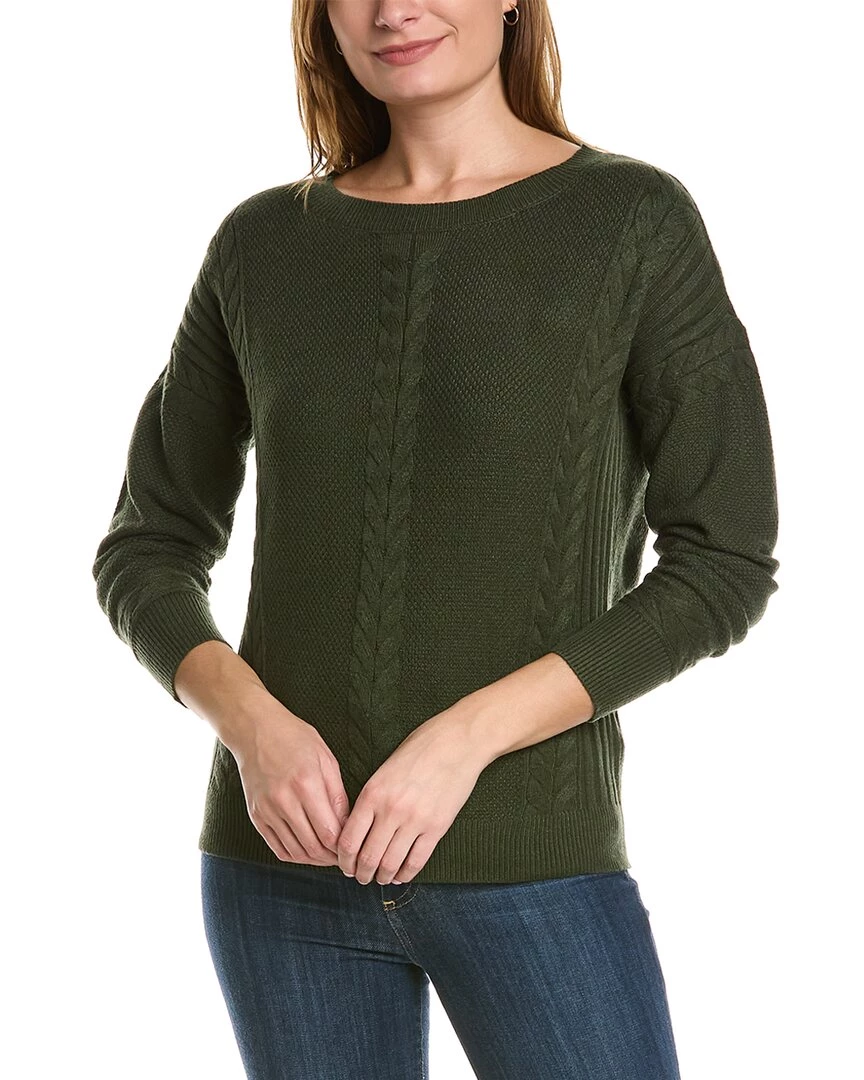 Joan Vass Mixed Cable Rib Pullover - women 3 Joan Vass Mixed Cable Rib Pullover - women