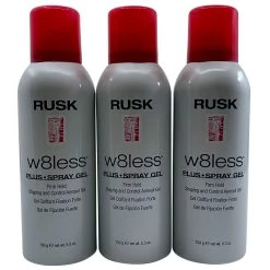 Rusk W8less Spray Gel Firm Hold 5.3 OZ Set of 3