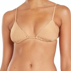 Vitamin A Sol Bikini Top in Affogato - women
