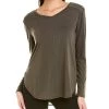 Joan Vass Mixed Knit Top - women