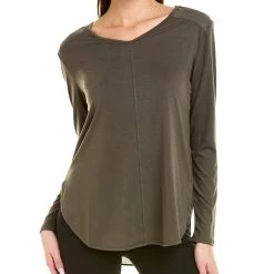 Joan Vass Mixed Knit Top - women