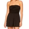 Susana Monaco Tube Gathered Romper in Black - women -Vitamin A shop 21942a962df44fcbbb19e84b3086d957 1080x