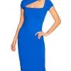 Susana Monaco Short Sleeve Cutout Midi Dress in Sapphire - women