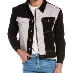 WeSC Colorblock Trucker Jacket - men