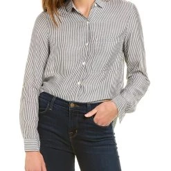 Joan Vass Roll Sleeve Shirt - women