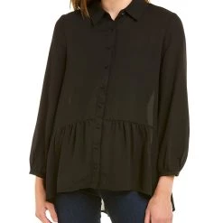 Joan Vass Button-Down Blouse - women