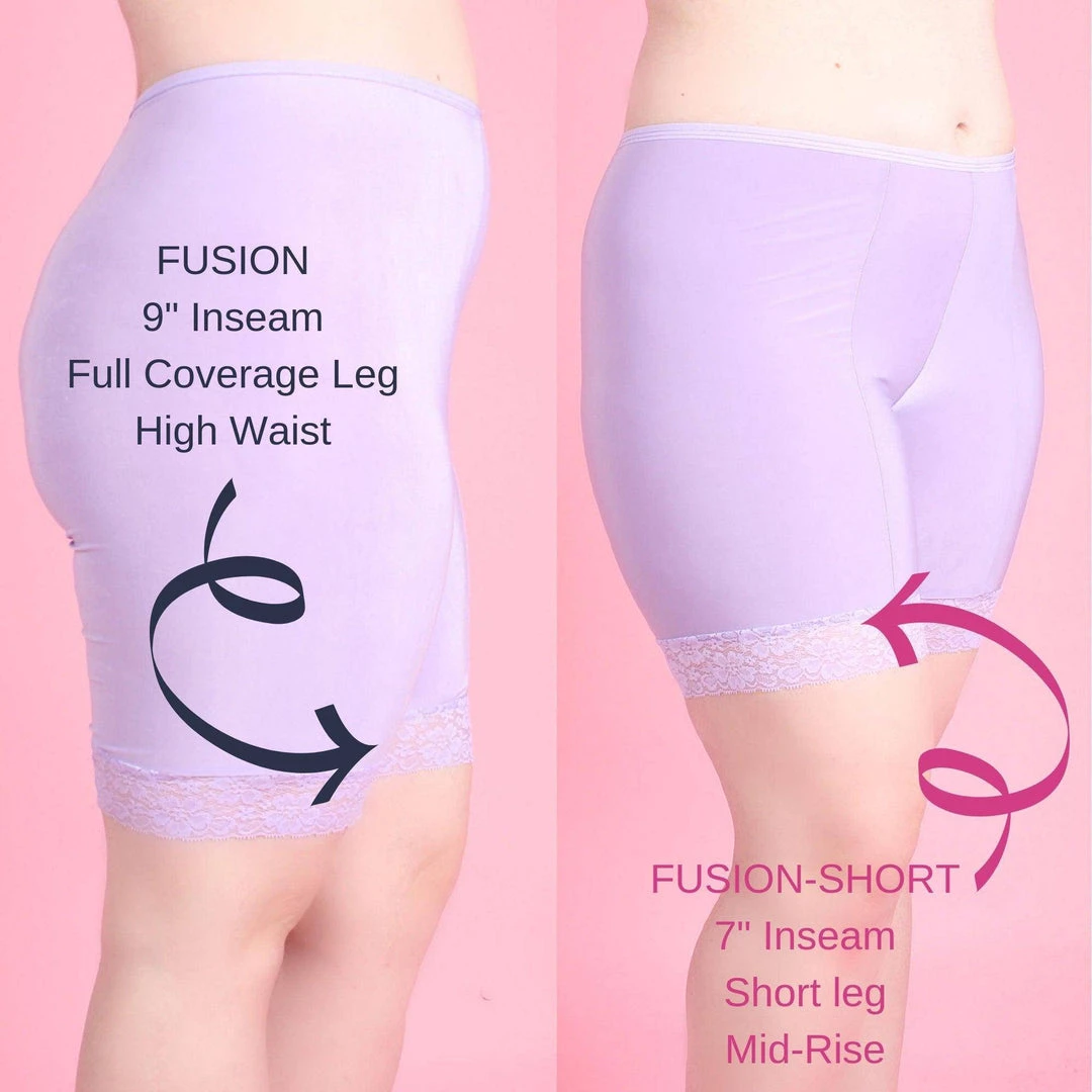 Undersummers by CarrieRae Fusion Moisture Wicking Anti Chafing Shortlette Slipshort 9" - women 6 Undersummers by CarrieRae Fusion Moisture Wicking Anti Chafing Shortlette Slipshort 9" - women - Image 4