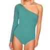 Susana Monaco One Arm Bodysuit in Teal - women -Vitamin A shop 5526da6e426f4b8c891f7692bc8dc739 1080x