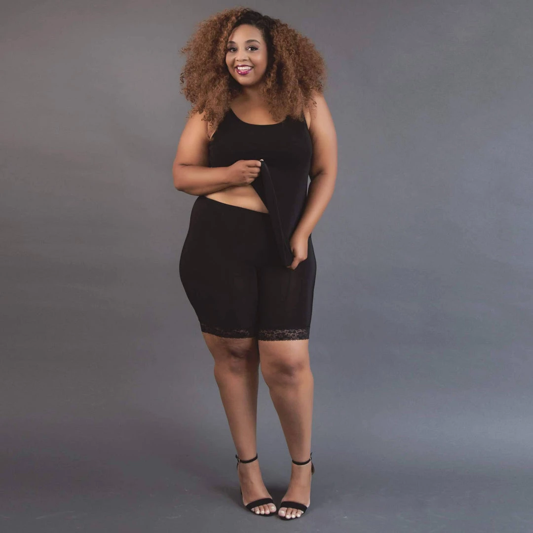 Undersummers by CarrieRae Fusion Moisture Wicking Anti Chafing Shortlette Slipshort 9" - women 4 Undersummers by CarrieRae Fusion Moisture Wicking Anti Chafing Shortlette Slipshort 9" - women - Image 2