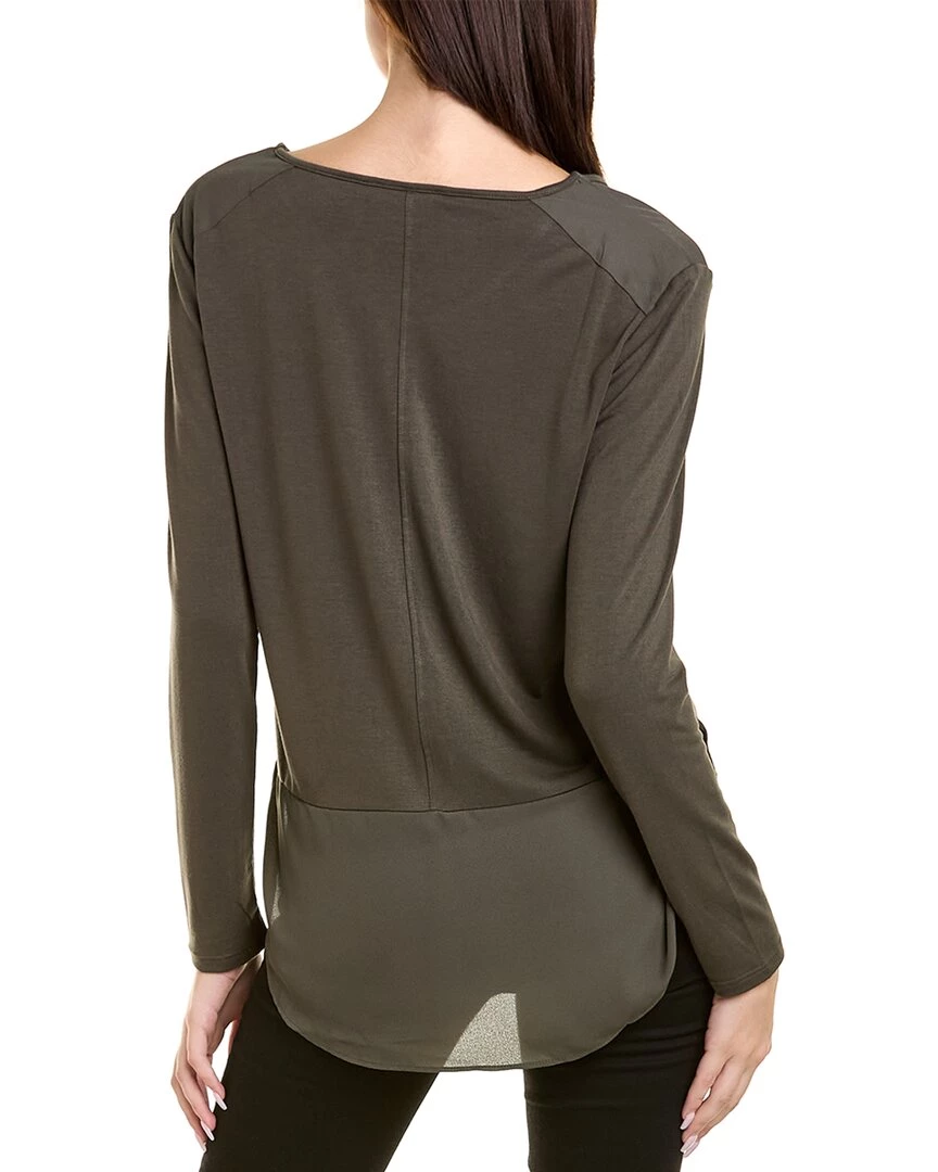 Joan Vass Mixed Knit Top - women 4 Joan Vass Mixed Knit Top - women - Image 2