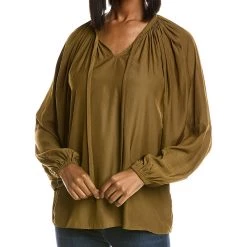 Joan Vass V-Neck Blouse - women