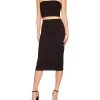 Susana Monaco Slim Skirt in Black - women