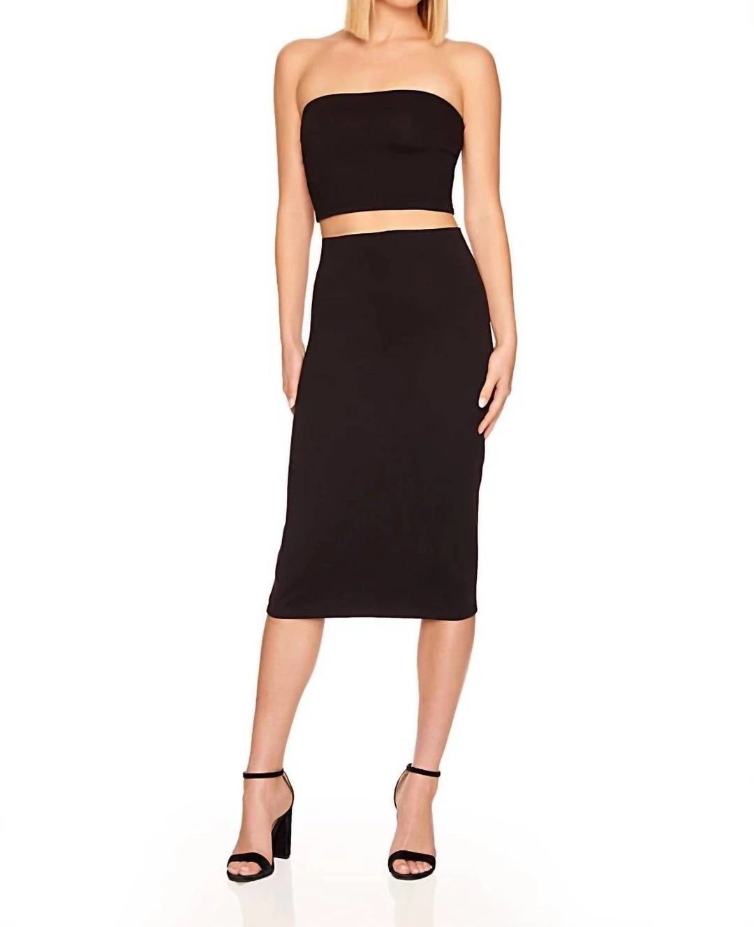 Susana Monaco Slim Skirt in Black - women 3 Susana Monaco Slim Skirt in Black - women