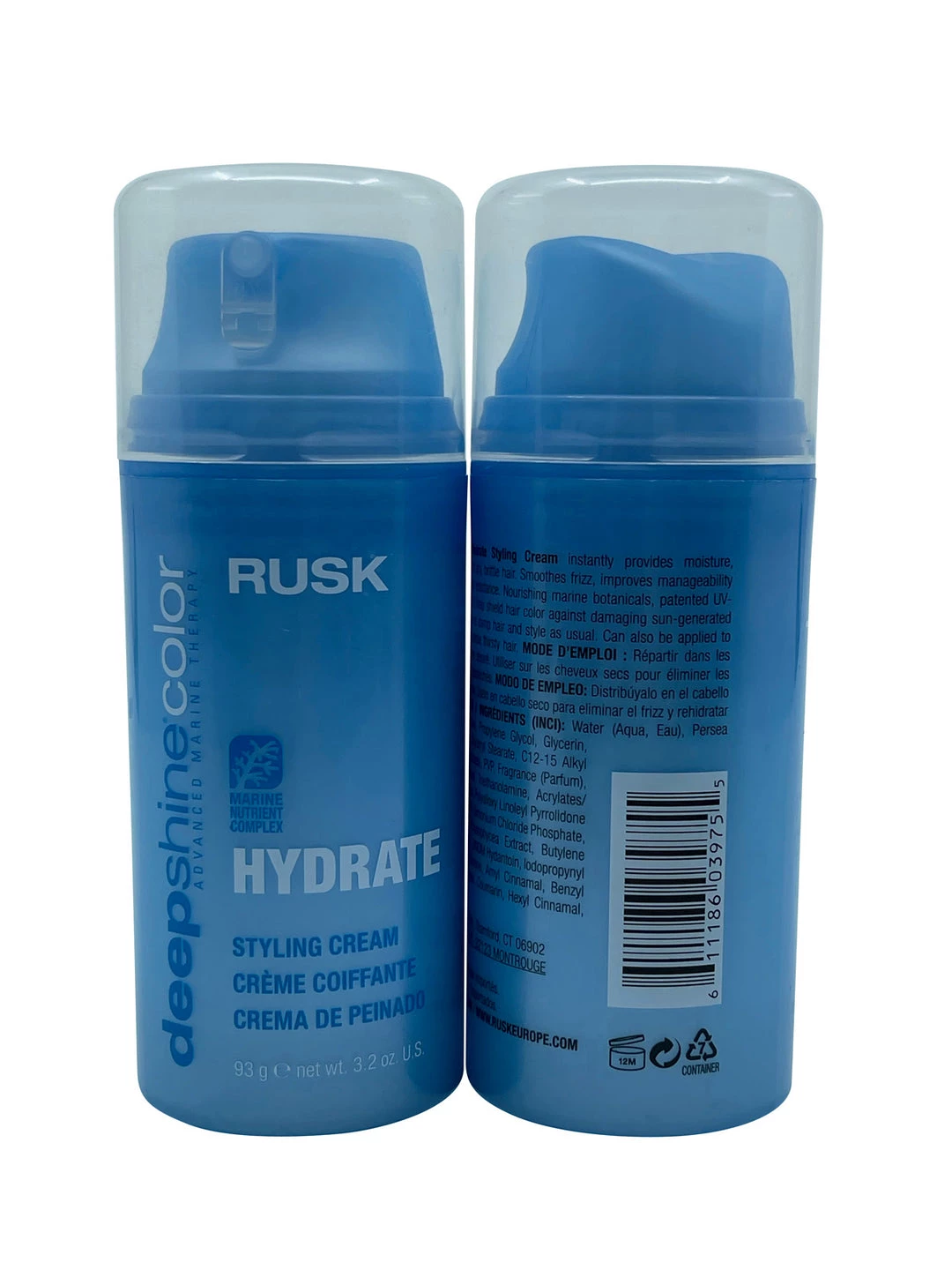 Rusk Deep Shine Color Hydrate Styling Cream 3.2 OZ Set of 2 5 Rusk Deep Shine Color Hydrate Styling Cream 3.2 OZ Set of 2 - Image 3