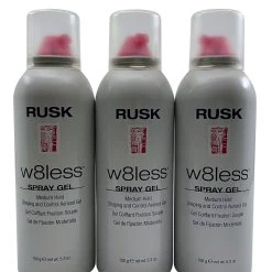 Rusk W8less Spray Gel Medium Hold 5.3 OZ Set of 3