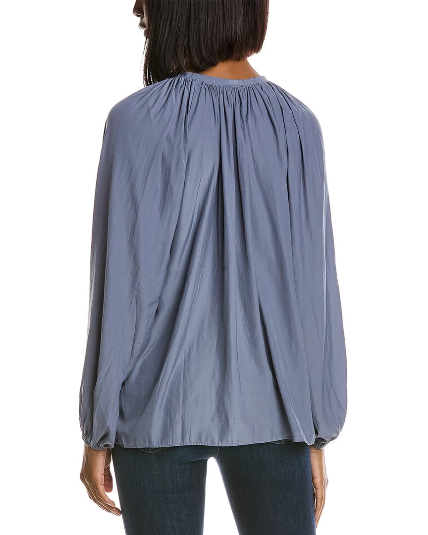 Joan Vass V-Neck Blouse - women 4 Joan Vass V-Neck Blouse - women - Image 2